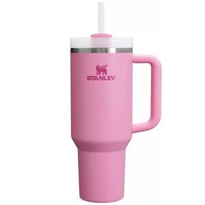 STANLEY | RARE “PEONY” PINK 40 OZ QUENCHER H2.0 FLOWSTATE TUMBLER (WITH HANDLE)